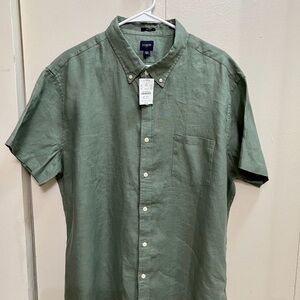 J. Crew Green Casual Button Down Shirt -NWT